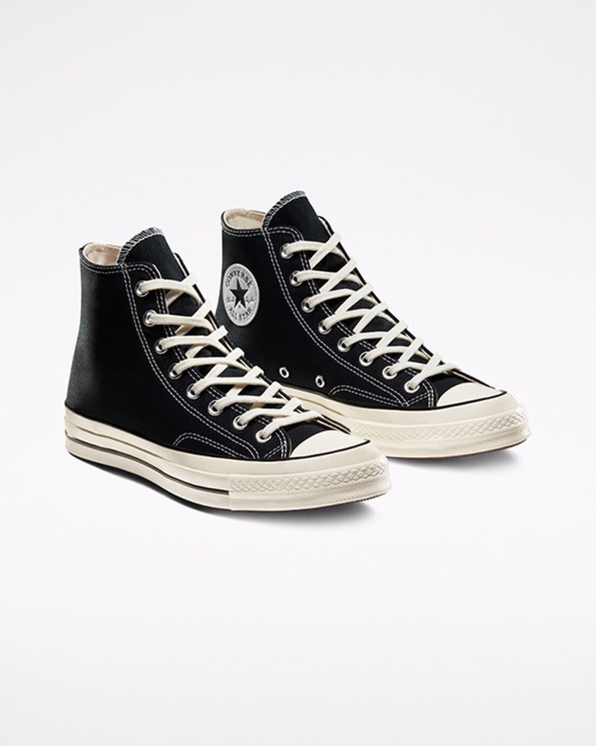 Zapatillas Altas Converse Chuck 70 Vintage Canvas Hombre Negras | PE W58P2E